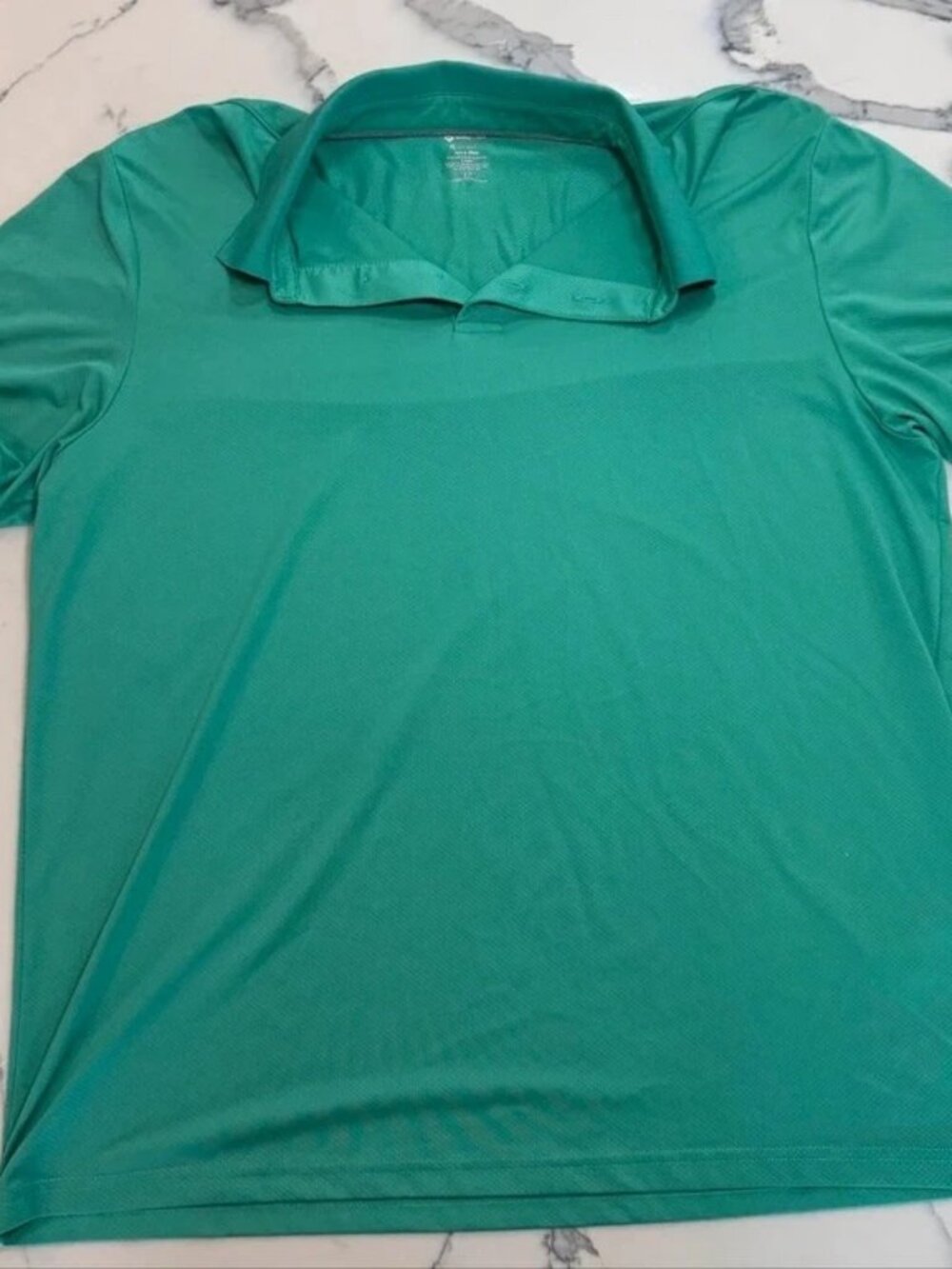 Members Mark Mens Green Performance Polo XL